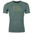 Функционална мъжка тениска  Ortovox 120 Cool Tec Mtn Logo Ts M зелен/син