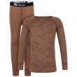 Детски комплект Zulu Merino Woody 160 кафяв brown