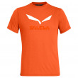 Мъжка тениска Salewa Solidlogo Dri-Rel M S/S Tee червен оранжев RedOrangeMelange