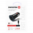 Адаптер за кола Swissten Car Charger + USB-C Cable