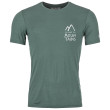 Функционална мъжка тениска  Ortovox 120 Cool Tec Mtn Duo Ts M зелен/сив