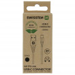 Кабел за зареждане и пренос на данни Swissten USB/USB-C