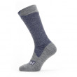 Водоустойчиви чорапи SealSkinz WP All Weather Mid Length син/сив NavyBlue/GrayMarl