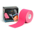 Кинезио тейп лента BronVit Sport Kinesio Tape classic 5 cm x 6m розов