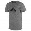 Мъжка тениска Warg Merino Mountain 165 Short сив GrayMelange