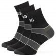 Мъжки чорапи Warg Trail MID Wool 3-pack черен/зелен BlackSedoZelenaBila