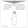 Бутилка Keith Titanium Titanium Sport Bottle 700 ml