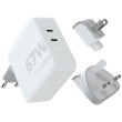 Зарядно устройство Xtorm 67W GaN-Ultra Travel Charger + USB-C PD Cable бял white