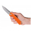 Нож Acta non verba Z200 Stonewash/Plain Edge, G10 оранжев Orange