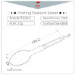 Лъжица Keith Titanium Folding Titanium Spoon