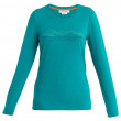 Дамска функционална блуза Icebreaker W Mer Central Classic LS Tee Icebreaker зелен