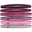 Лента за глава Under Armour Mini Headbands черно/розово Black/PolarisPurple/PinkQuartz