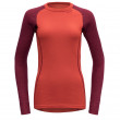 Дамска тениска Devold Duo Active Woman Shirt червен Beetroot
