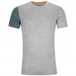 Мъжка тениска Ortovox 185 Rock'N'Wool Short Sleeve M сив GrayBlend