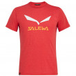 Мъжка тениска Salewa Solidlogo Dri-Rel M S/S Tee червен 1806 tango red melange
