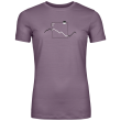 Дамска тениска Ortovox 150 Cool Peak Focus Ts Women's лилав Wild Berry