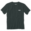 Мъжка тениска Vans MN Left Chest Logo Tee зелен Scarab