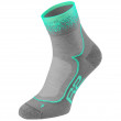 Чорапи за колоездене R2 Grace сив/зелен