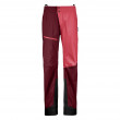 Дамски панталони Ortovox 3L Ortler Pants W червен DarkBlood