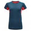 Дамска тениска Devold Running Woman T-Shirt син/червен