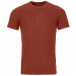 Функционална мъжка тениска  Ortovox 120 Tec Lafatscher Topo T-Shirt оранжев