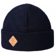 Плетена шапка от мериносана вълна Kama A136 тъмно син Darkblue