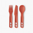 Комплект прибори Sea to Summit Passage Cutlery Set 3 Piece червен