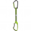 Примки с карабинери Climbing Technology Lime NY 12cm 6ks Green/Grey