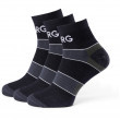 Мъжки чорапи Warg Trail Low Wool 3-pack черен/зелен BlackSedoZelenaBila
