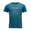 Мъжка тениска Devold 1853 Man Tee син  Blue Melange