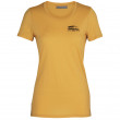 Дамска тениска Icebreaker TechLite SSLowCreweTheGoodLife жълт Saffler
