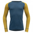 Функционална мъжка тениска  Devold Duo Active Merino 205 Shirt жълт/син