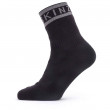 Водоустойчиви чорапи SealSkinz Mautby черен/сив