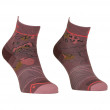 Дамски чорапи Ortovox Alpine Light Quarter Socks W розов/лилав