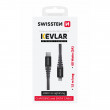 Кабел за зареждане и пренос на данни Swissten Kevlar USB-C/Lightning 1,5 m