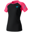 Дамска тениска Dynafit Alpine Pro W S/S Tee черно/розово FluoPink