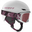 Детска ски каска Scott Combo Helmet Keeper 2 + brýle Jr Witty бял WhitePearl/CassisPink