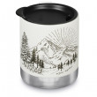 Термо чаша Klean Kanteen Camp Mug 12oz - 355 ml бял/черен