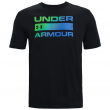 Мъжка тениска Under Armour Team Issue Wordmark SS черен/син Black//BlueCircuit