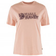 Дамска тениска Fjällräven Lush Logo T-shirt W светло розов