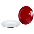 Комплект чинии Bo-Camp Deep plate Two tone - 4бр червен Red