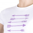 Дамска функционална тениска Sensor Coolmax Fresh стрели къс ръкав
