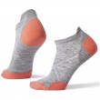 Дамски чорапи Smartwool W Performance Run Zero Cushion Low Ankle сив/оранжев LightGray