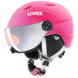 Скиорска каска Uvex Junior Visor Pro розов PinkMat