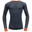 Мъжка тениска Devold Wool Mesh Man Shirt сив/оранжев Brick/Night