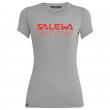 Дамска тениска Salewa Graphic Dry W S/S Tee сив HeatherGray