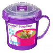 Чаша Sistema Microwave Medium Soup Mug лилав