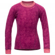 Детска функционална тениска Devold Active Kid Shirt розов plum