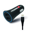 Адаптер за кола Swissten Car Charger + Lightning Cable черен