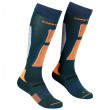 Мъжки 3/4 чорапи Ortovox Ski Rock'N'Wool Long Socks зелен PacificGreen